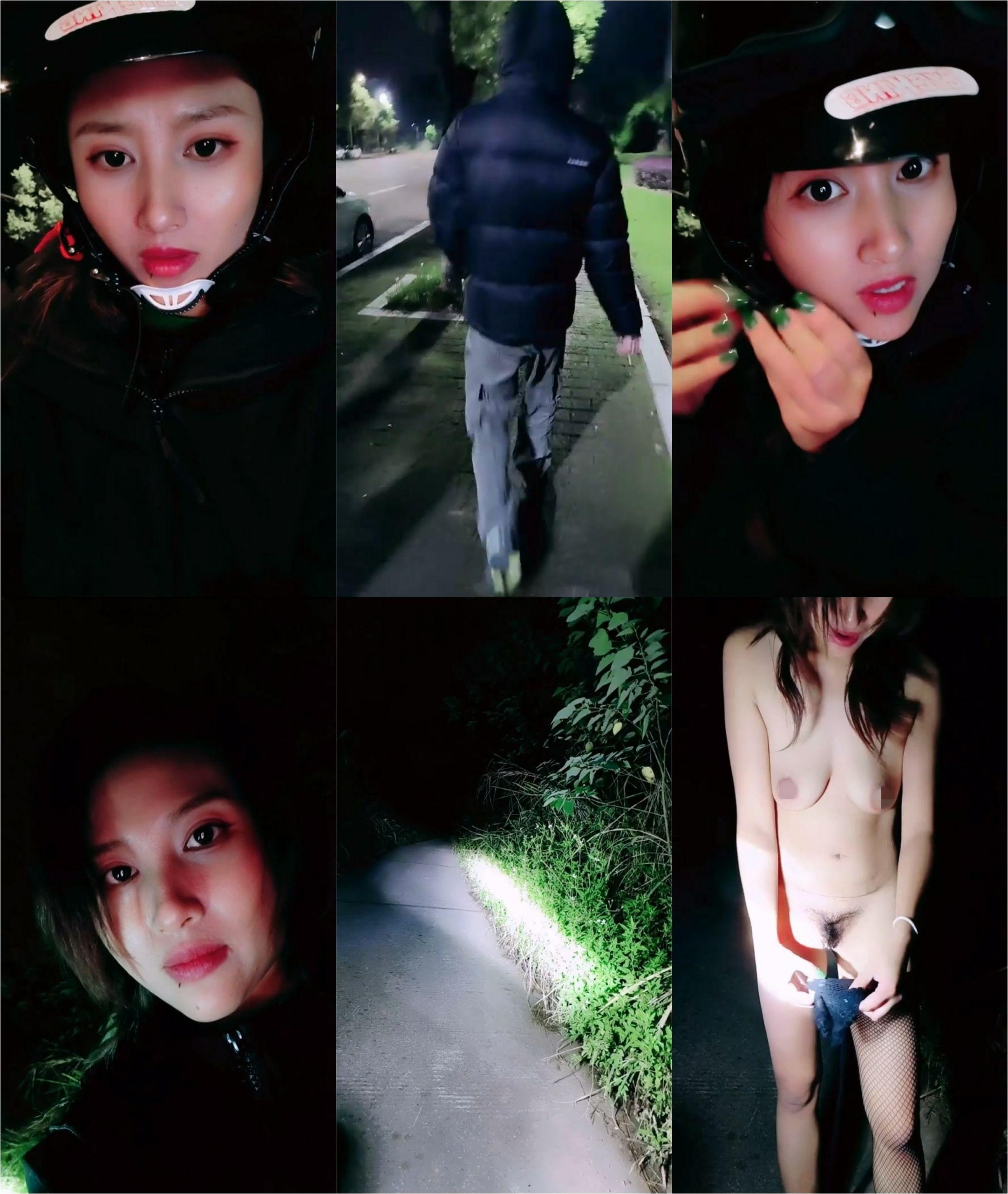 【大啾啾】深夜带着网袜约19岁小弟弟林间打野战❤️小弟弟刚开始还有点羞涩后面放开了直接大屌狠狠蹂躏姐姐